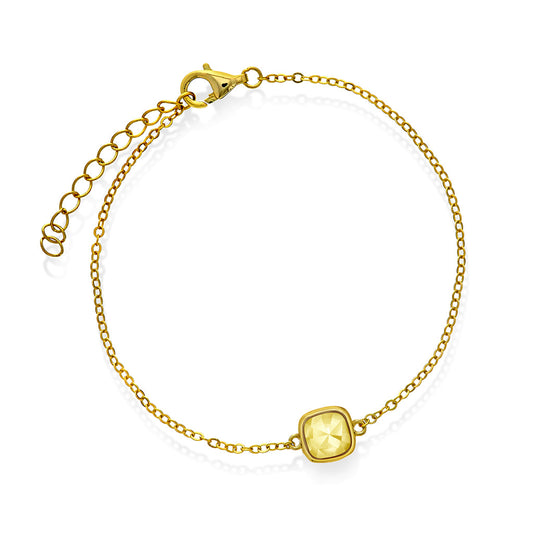 Armband i förgyllt silver med citrin JOY