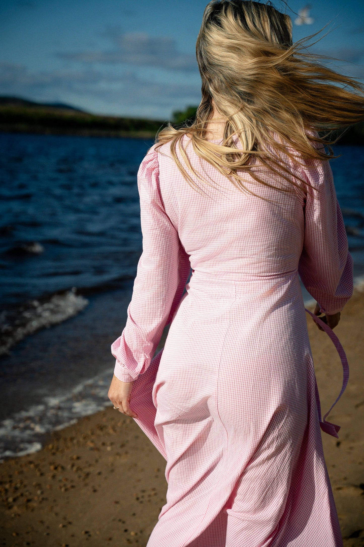 Madikken klänning rosa rutig