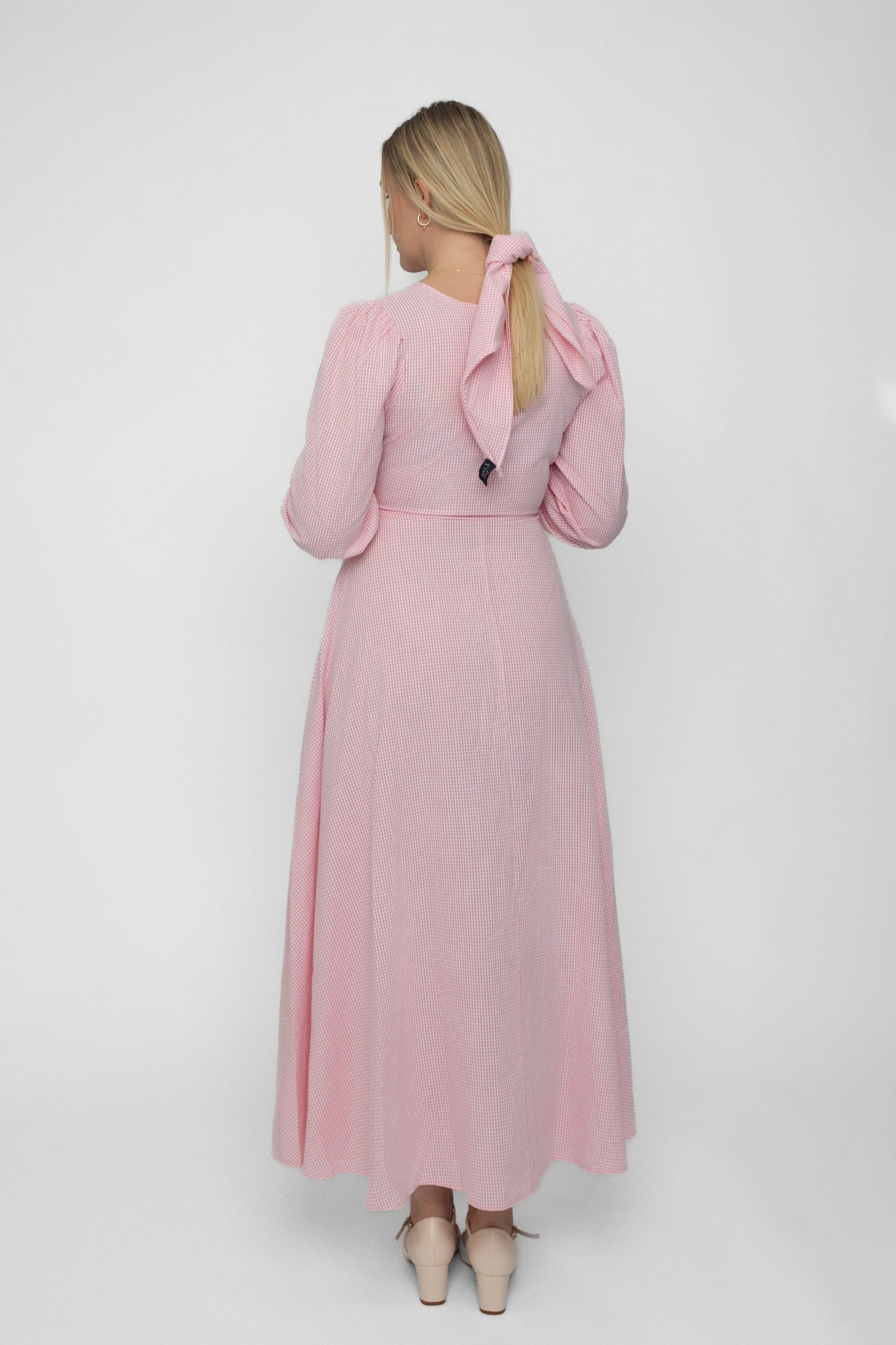 Madikken klänning rosa rutig